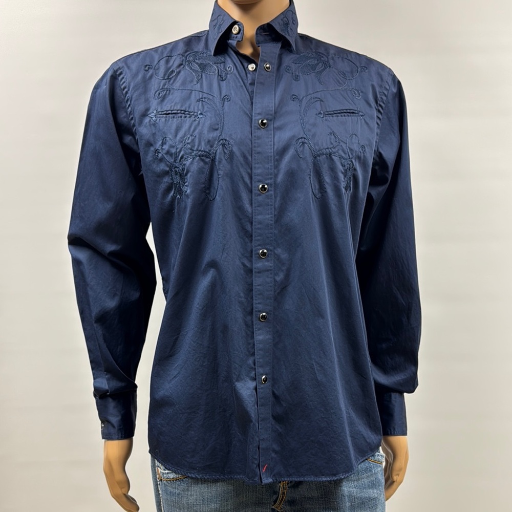 Acorn By Bob Goldfeder Embroidered Western Snap Shirt